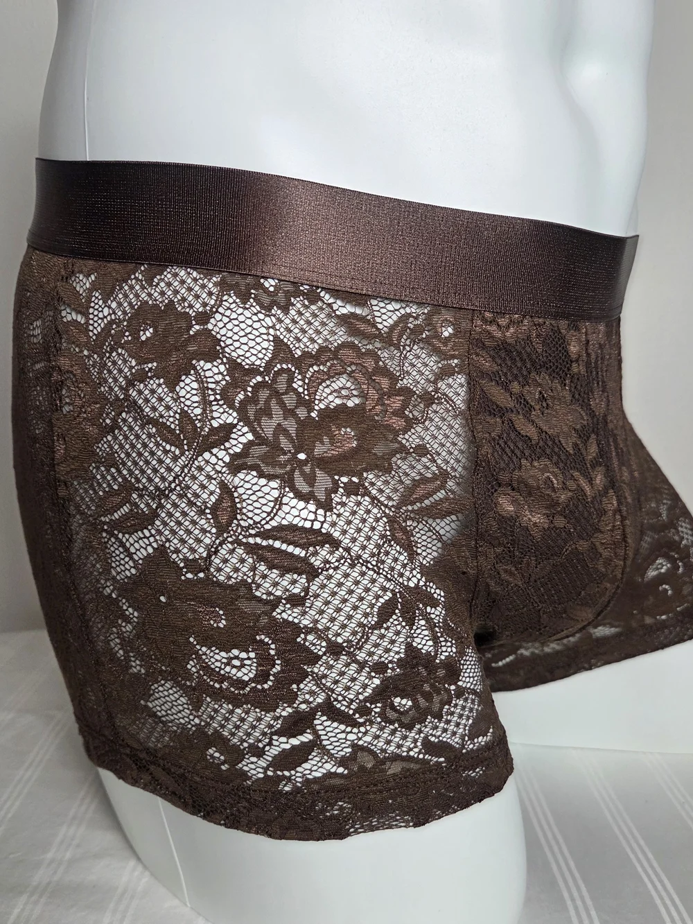 Cosabella Men's Brown Lace Boxer Briefs